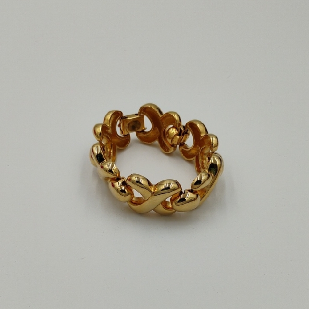 Vintage Les Bernard Wide Chain Link Bracelet